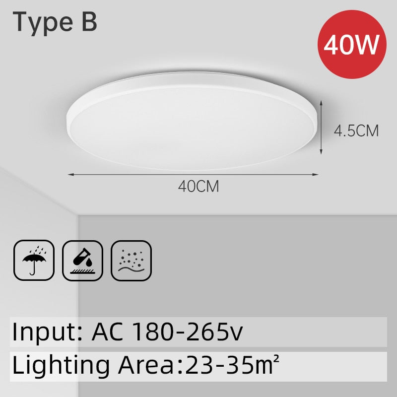 Ultra Thin Led Ceiling Lamp White