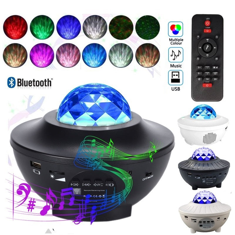 LED Starry Sky Projector Music Bluetooth