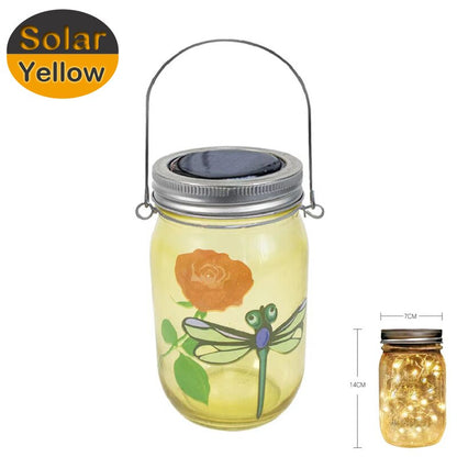 Outdoor Solar 10 Led Mason Jar Lights