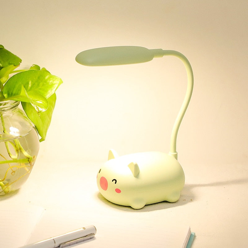 Cartoon Cute Pet Animal Bear Warm White Desk Lamp