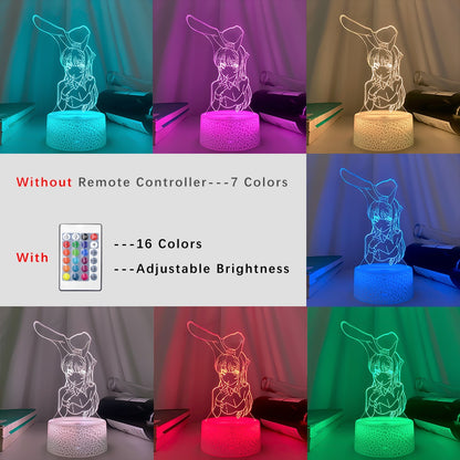 Illusion Led Nightlights ANIME Light Lamp