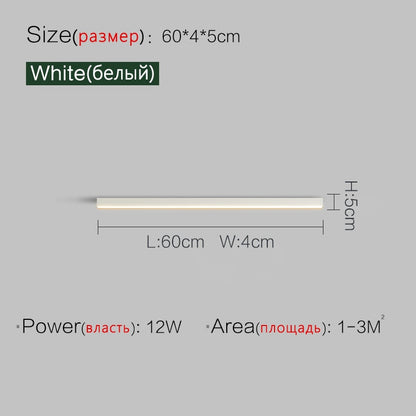 Long strip surface mounted linear lamp