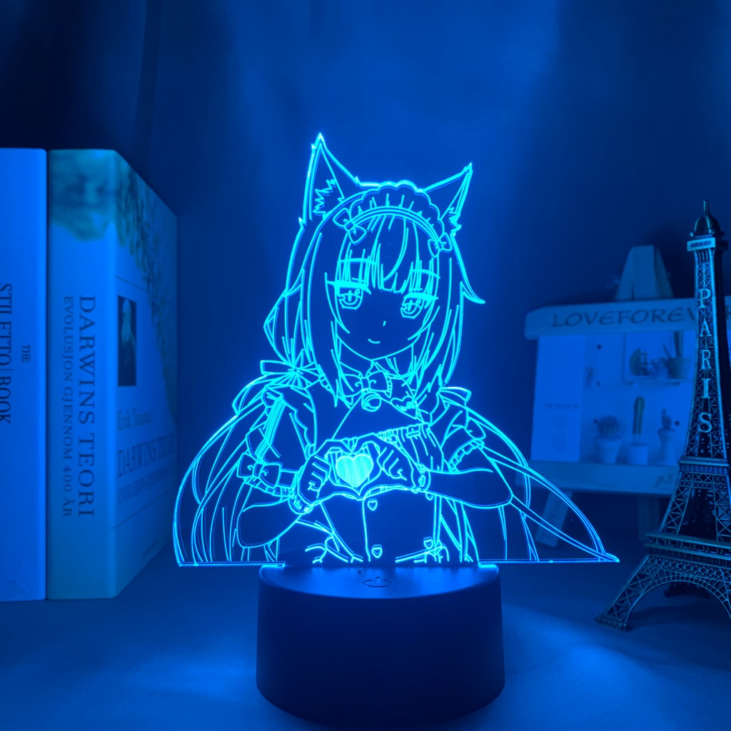 Anime Led Light Nekopara Vanilla for Bedroom Decor Night