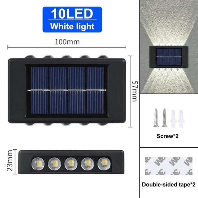 Solar Wall Lights Outdoor Garden