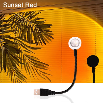 USB Sunset Rainbow Projection Lamp Atmosphere