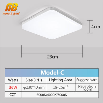 LED Ceiling Lamp in Square for living room