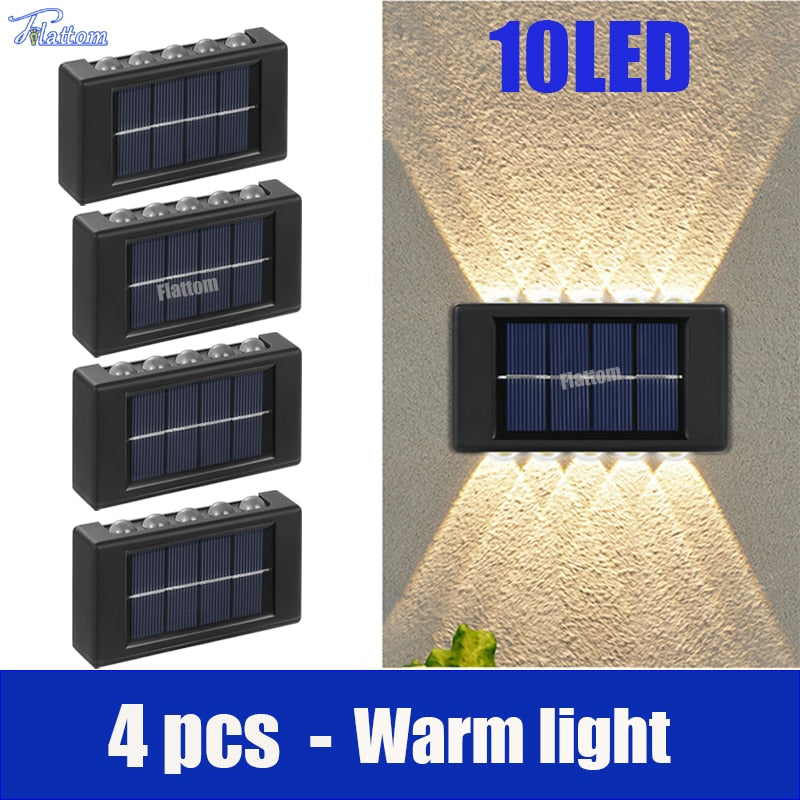 Solar LED Outdoor Wall Lights Waterproof