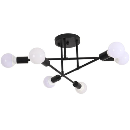 Modern Sputnik Ceiling Lights Fixture Nordic Semi Flush Lamps