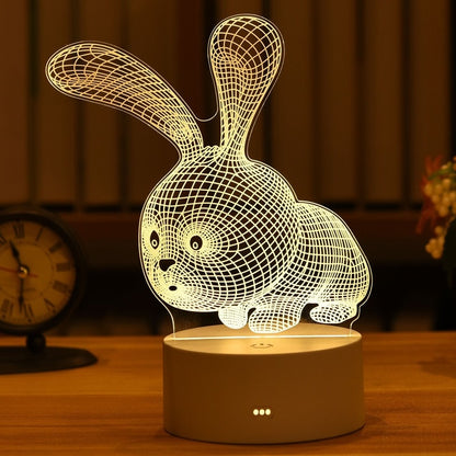 Romantic Love 3D Acrylic Led Lamp for Home