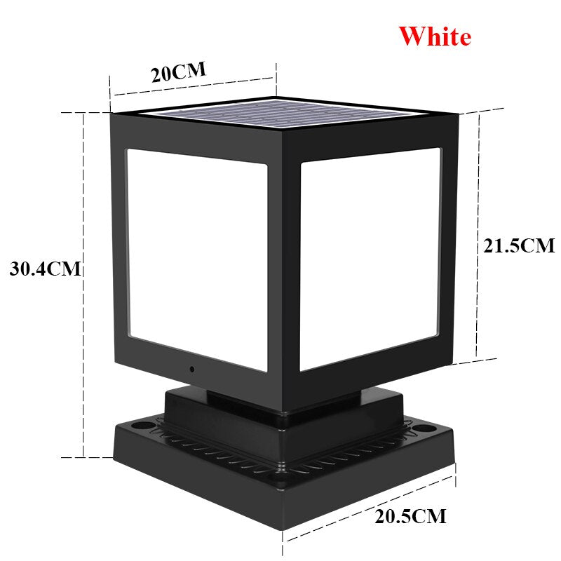 Lamp Outdoor Fence Gate Solar