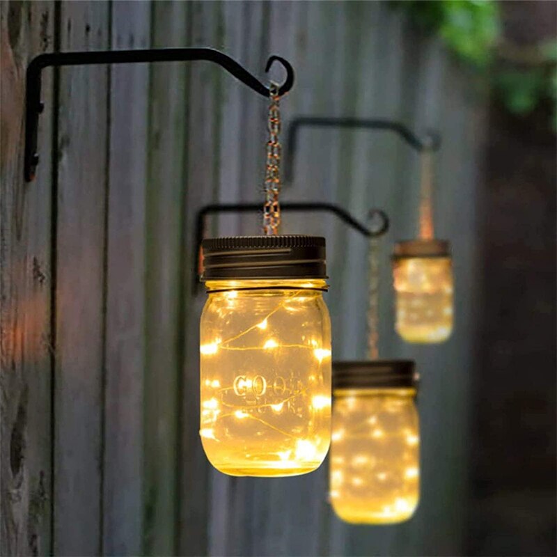 Outdoor Solar 10 Led Mason Jar Lights