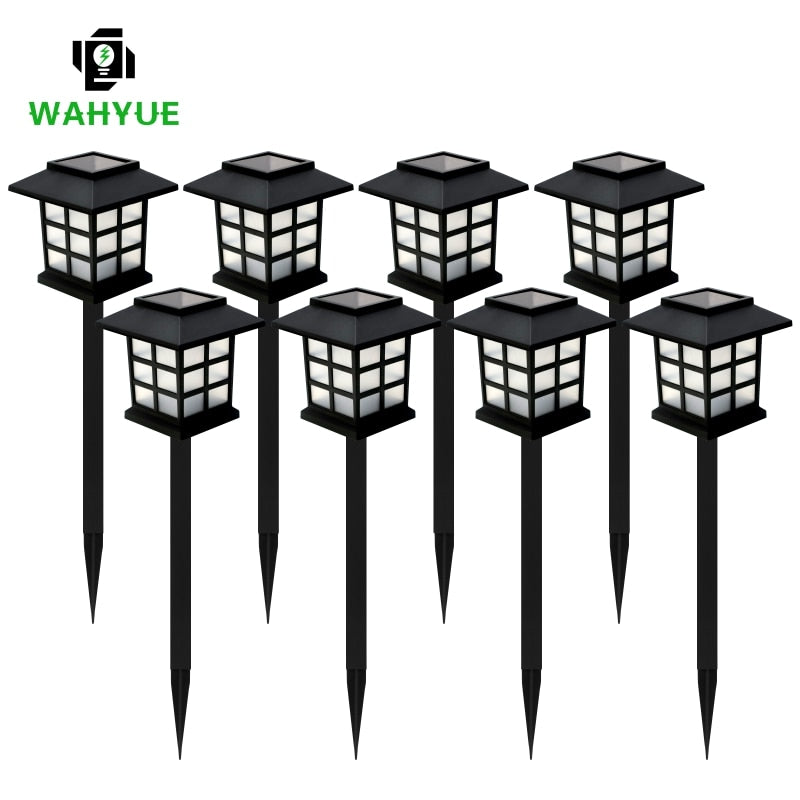 Led Solar Lawn Lamp Outdoor Pathway