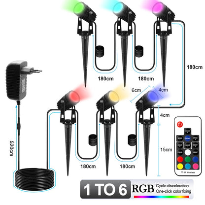 RGB Outdoor Lawn Lamp Landscape