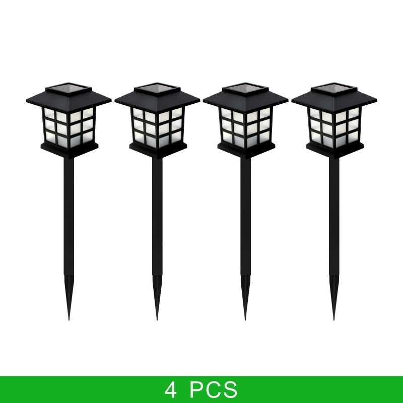 Led Solar Lawn Lamp Outdoor Pathway