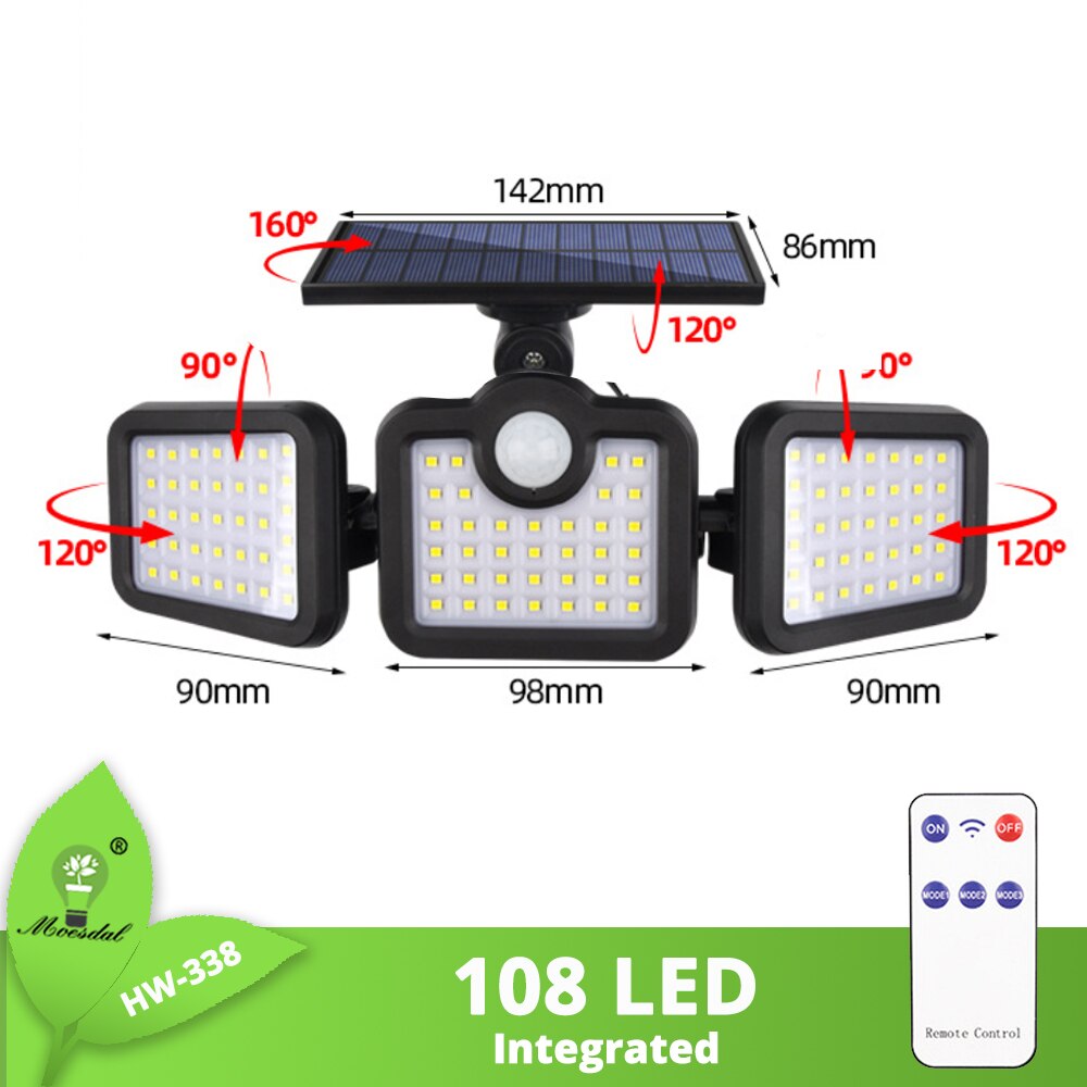 LED Solar Wall Light Outdoor Waterproof