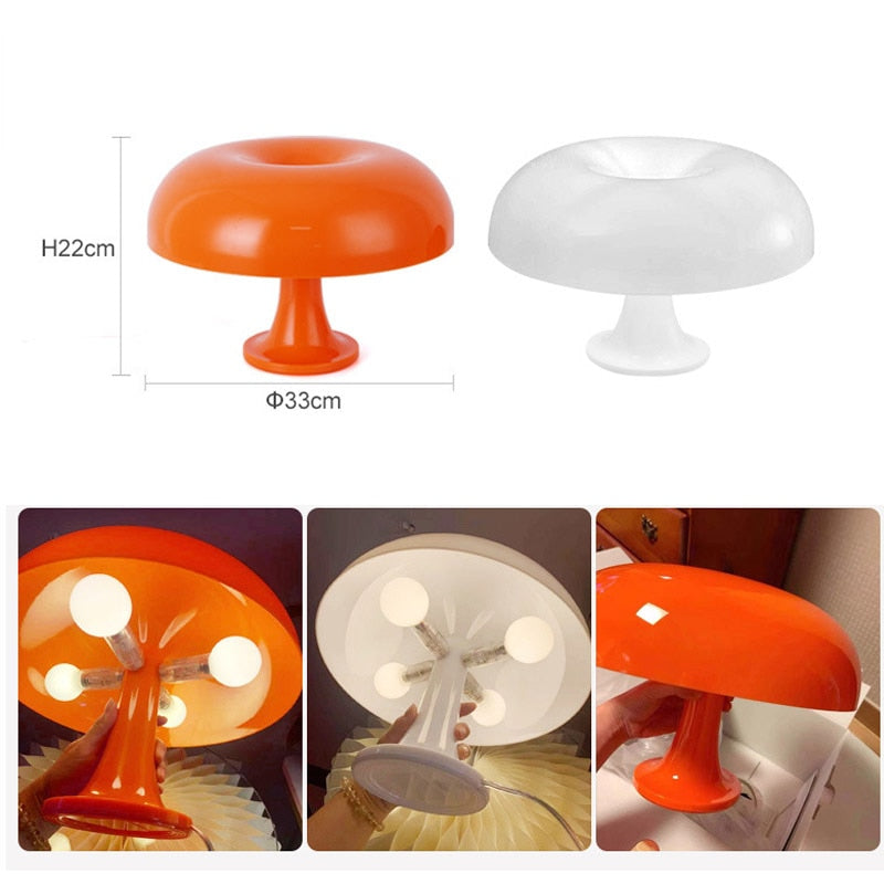 Simple Style Led Mushroom Table Lamp