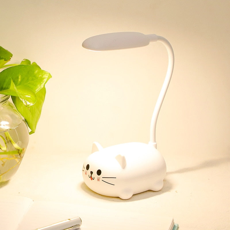 Cartoon Cute Pet Animal Bear Warm White Desk Lamp