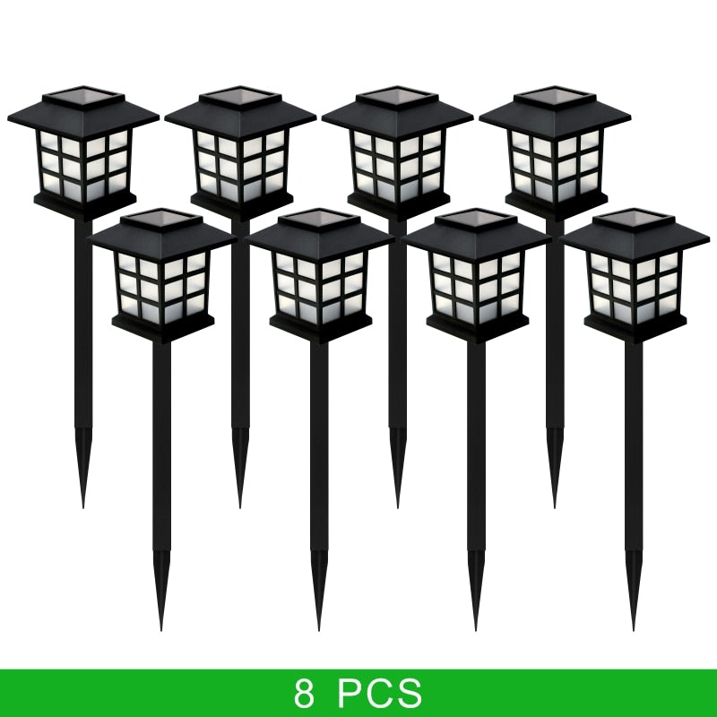 Led Solar Lawn Lamp Outdoor Pathway