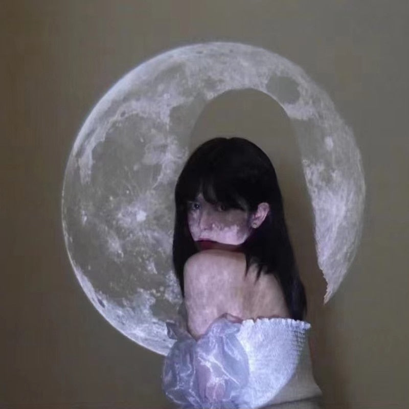 Ins Moon Projection Lamp  Background Projector