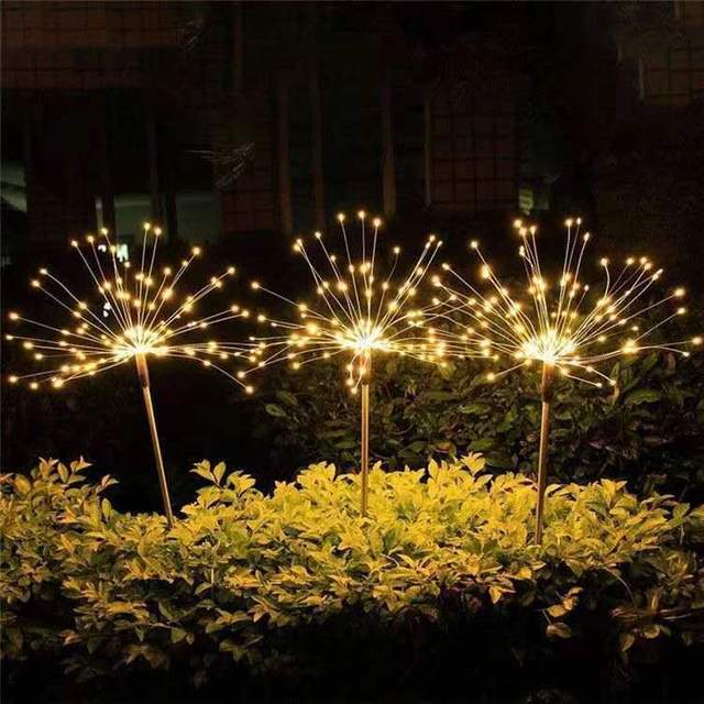 LED Solar Firework Light Outdoor