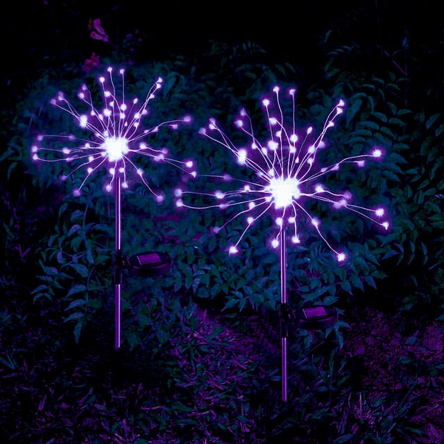 LED Solar Firework Light Outdoor