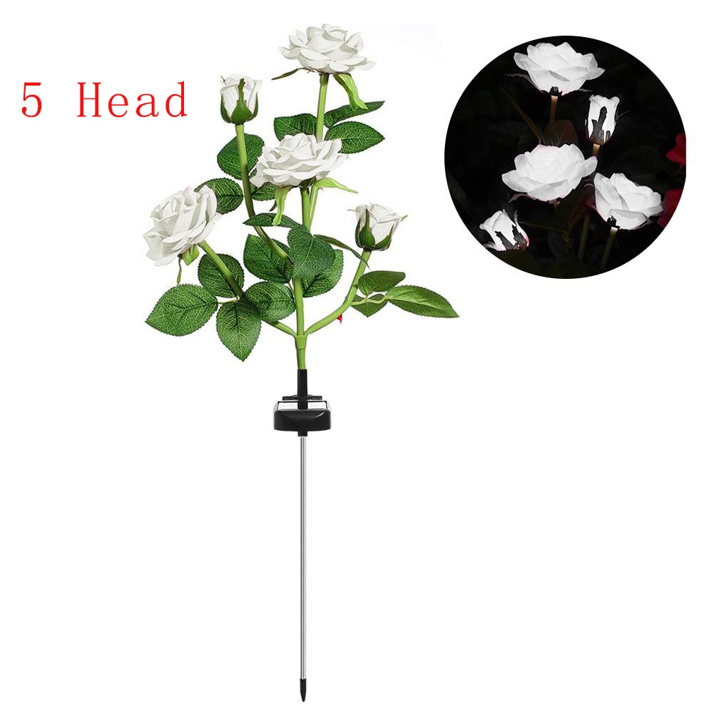 LED Solar Simulation Rose Flower