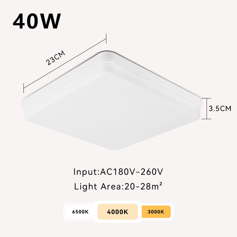 Led Ceiling Lamp Panel Lights 220V