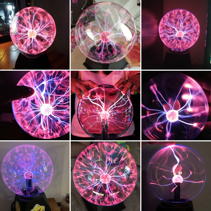 Novelty Magic Crystal Plasma Ball Touch Lamp