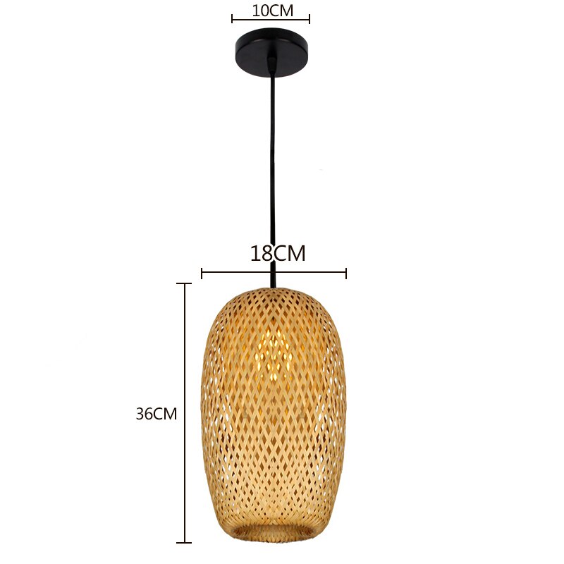 Hand Knitted Bamboo Pendant Lights