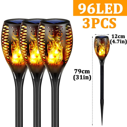 LED Outdoor Solar Torch Lights