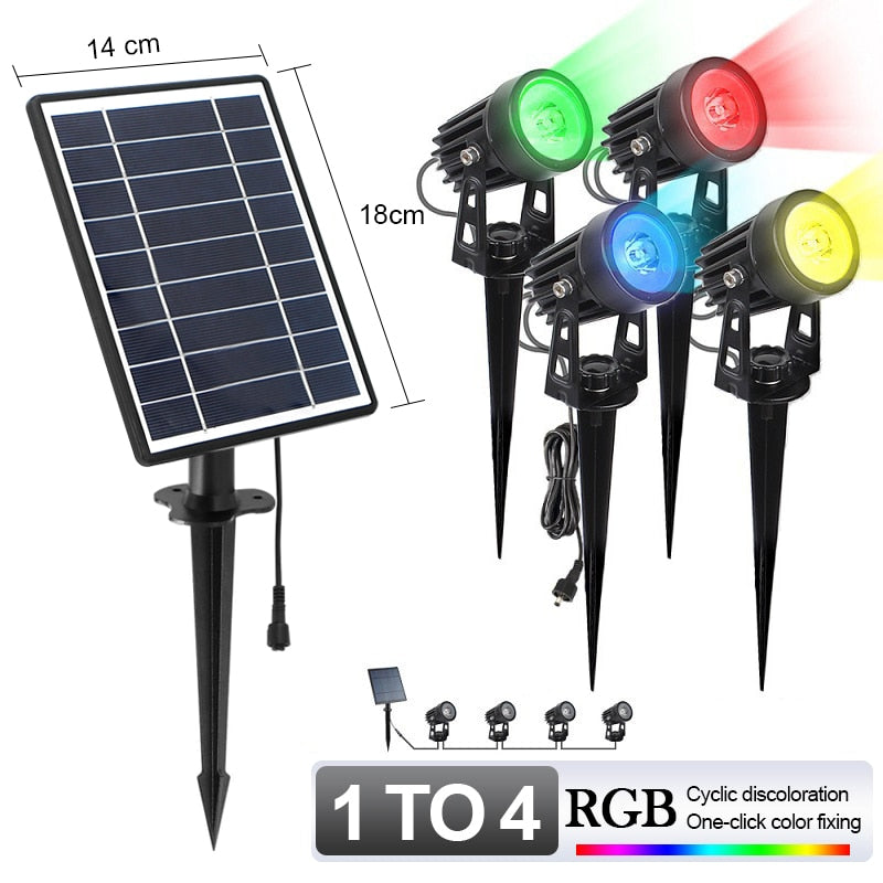 RGB Outdoor Solar Landscape Light