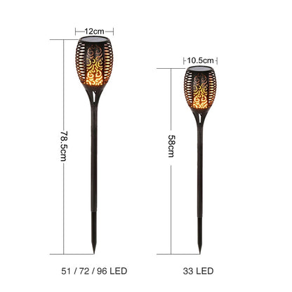 LED Solar Flame Lamp Outdoor Torch