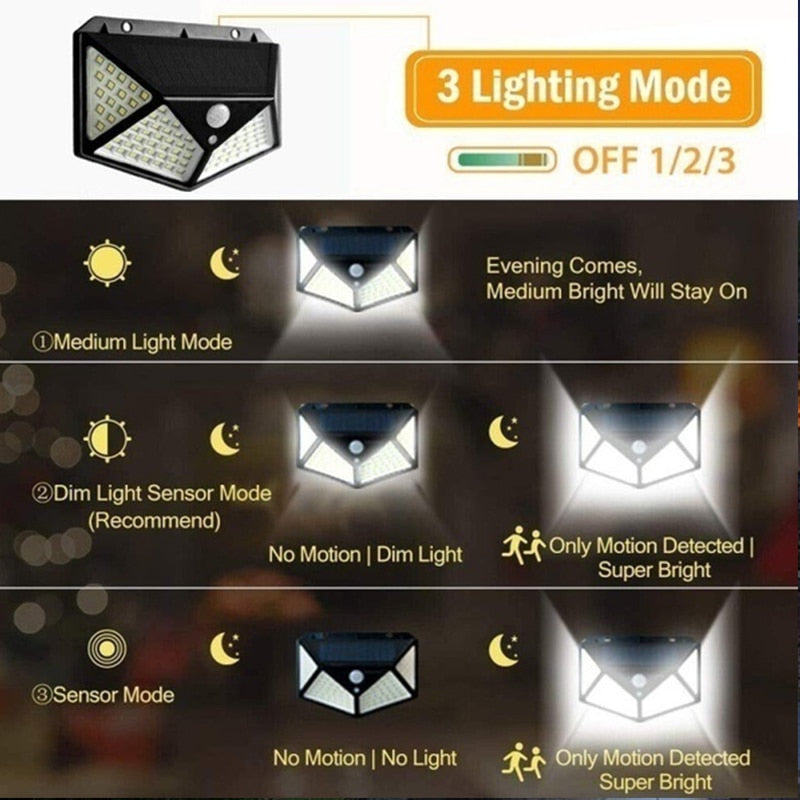 Solar Wall Lights Outdoor Lamp