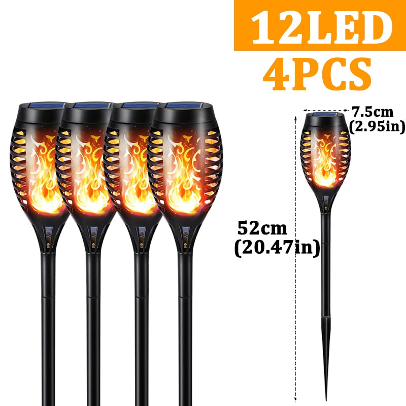 LED Outdoor Solar Torch Lights