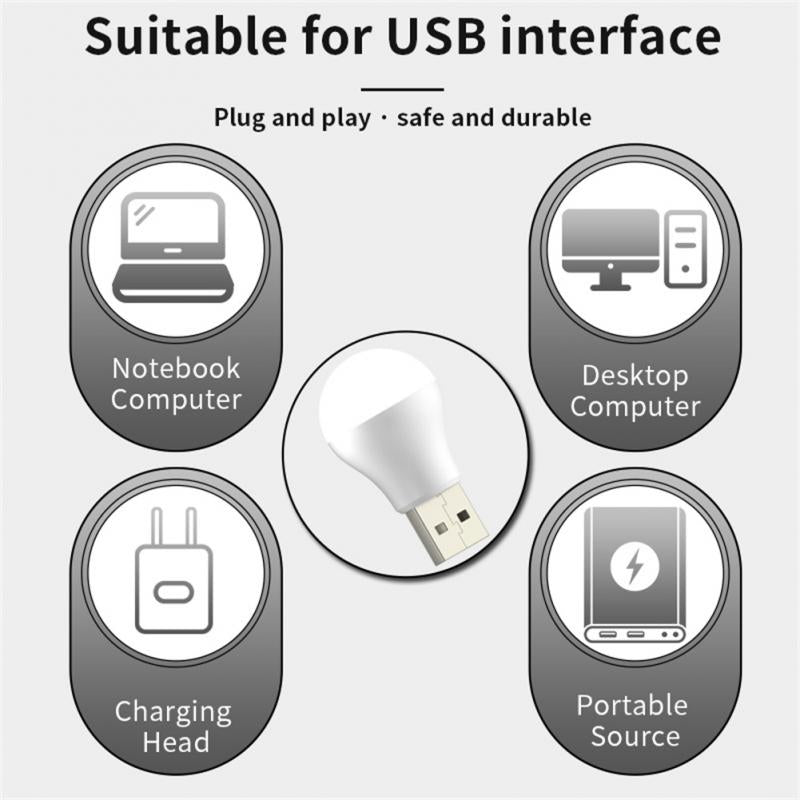 USB Night Light LED Plug Lamp