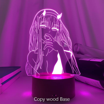 Anime Zero Two Lamp Figure Nightlight