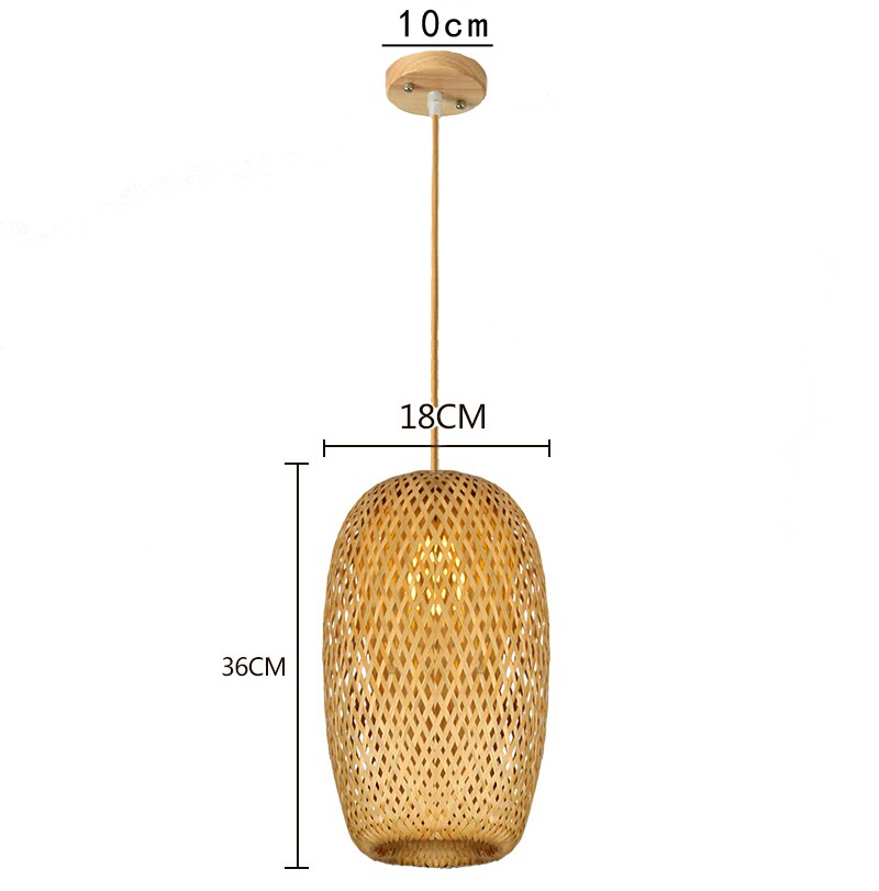 Hand Knitted Bamboo Pendant Lights