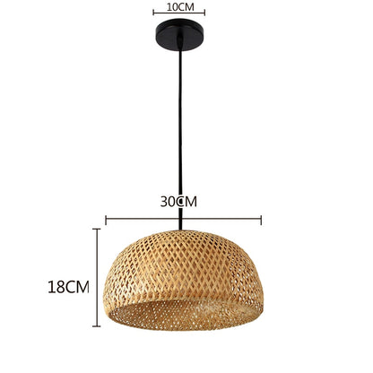 Hand Knitted Bamboo Pendant Lights