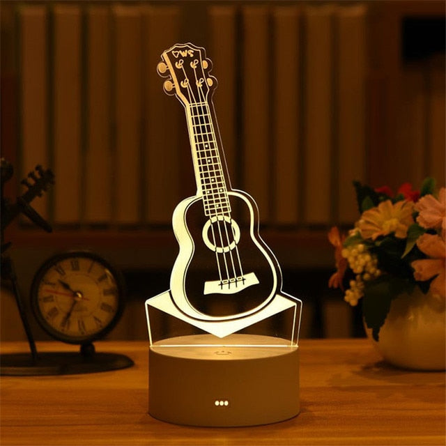 Romantic Love 3D Acrylic Led Lamp for Home