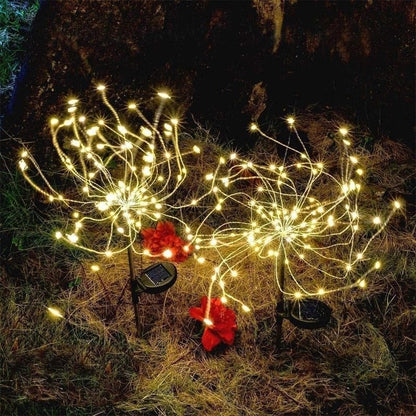 LED Solar Firework Light Outdoor