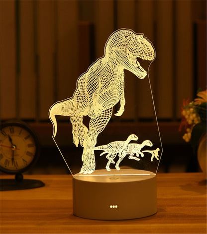 3D Lamp Acrylic USB LED Night Lights Neon