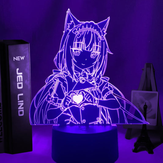 Anime Led Light Nekopara Vanilla for Bedroom Decor Night