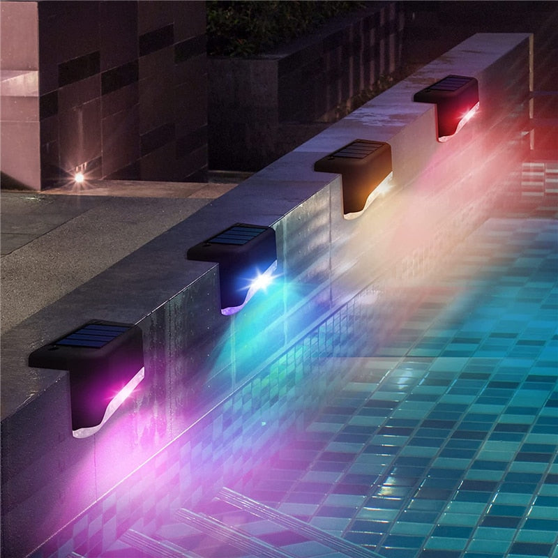 LED Solar Stairs Lights Outdoor Decoration