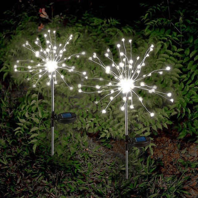 LED Solar Firework Light Outdoor