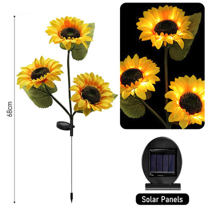 Sunflower Solar LED Outdoor Lights