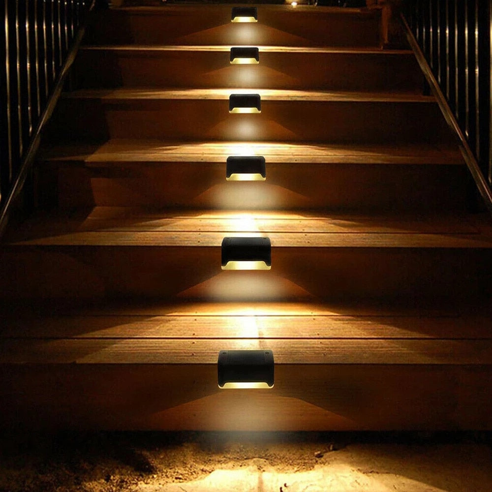 LED Solar Stair Lamp Waterproof Outdoor