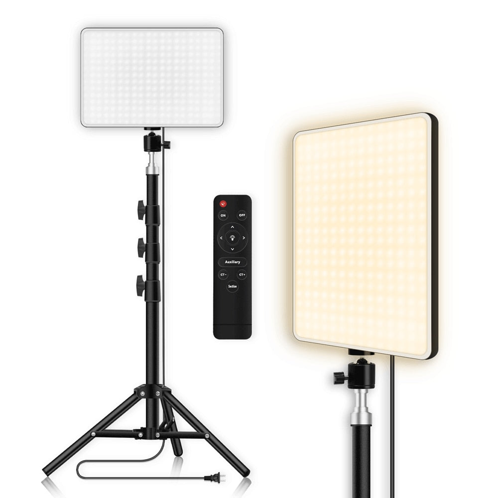 LED Video Light With Professional Tripod Stand Remote