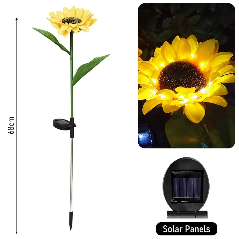 Sunflower Solar LED Outdoor Lights