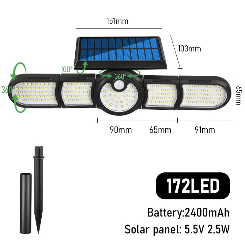 LED Outdoor Solar Lamp Multiple