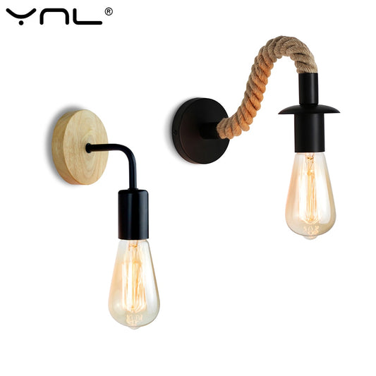 Hemp Rope Sconce Wall Lights